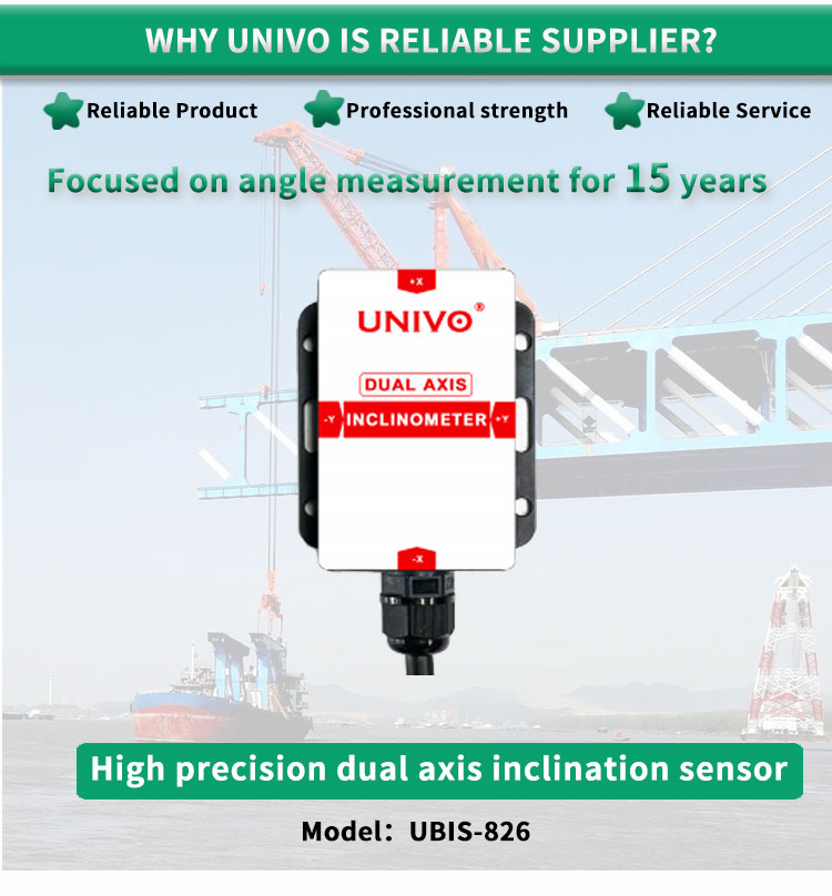 RS232 RS485 CAN Inclinometer Sensor for X-Y Measurement in Industrial Applications