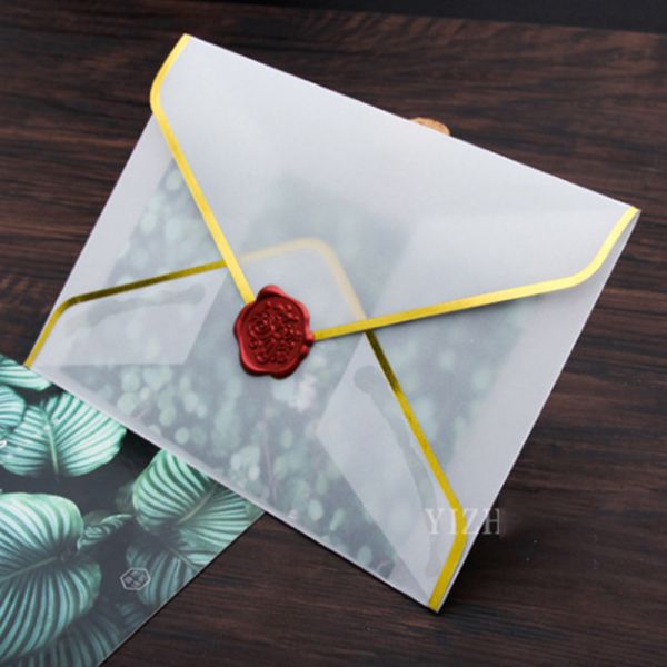 Translucent Cellophane Envelope Gift Card Envelope Various Materials