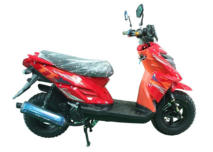 4 Stroke Two Wheel Gas Scooter 125cc 150cc GY6 Engine Alloy Wheel TTX Red Plastic Body