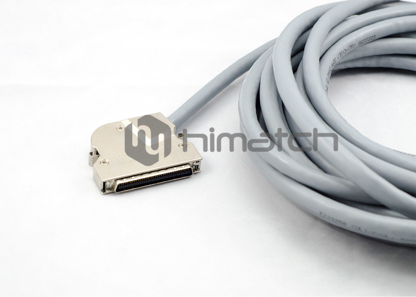 Gray Data Communication Cable , MDR 68 Pin To MDR 68 Pin SCSI Cable UL Approved