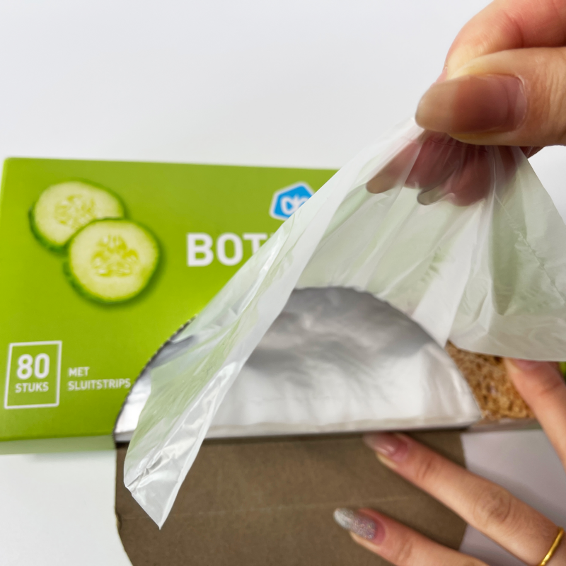 Bio Degradable PE Custom Plastic Bags For Food On Roll For Clear And Fresh Protection