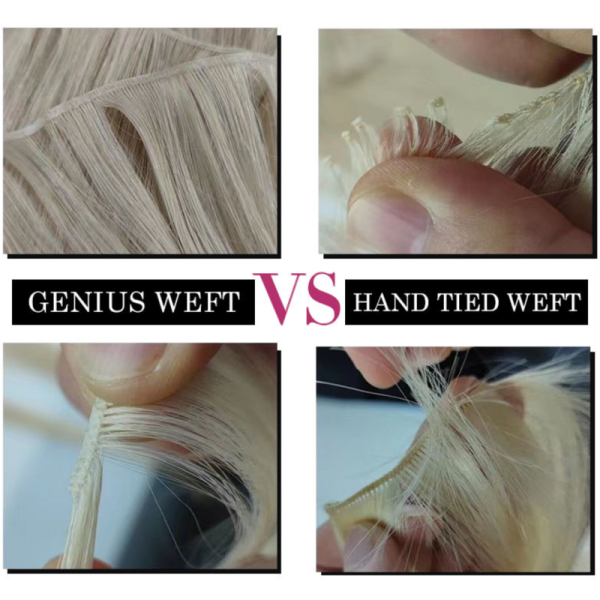 Raw Hair New Design Volume Weft Seamless Skin Weft Can Be Cut Double Drawn Genius Weft Hair Extensions