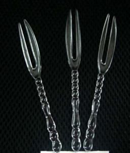 China Crab Shape Disposable Cake Forks Disposable Plastic Flatware FDA Approval on sale