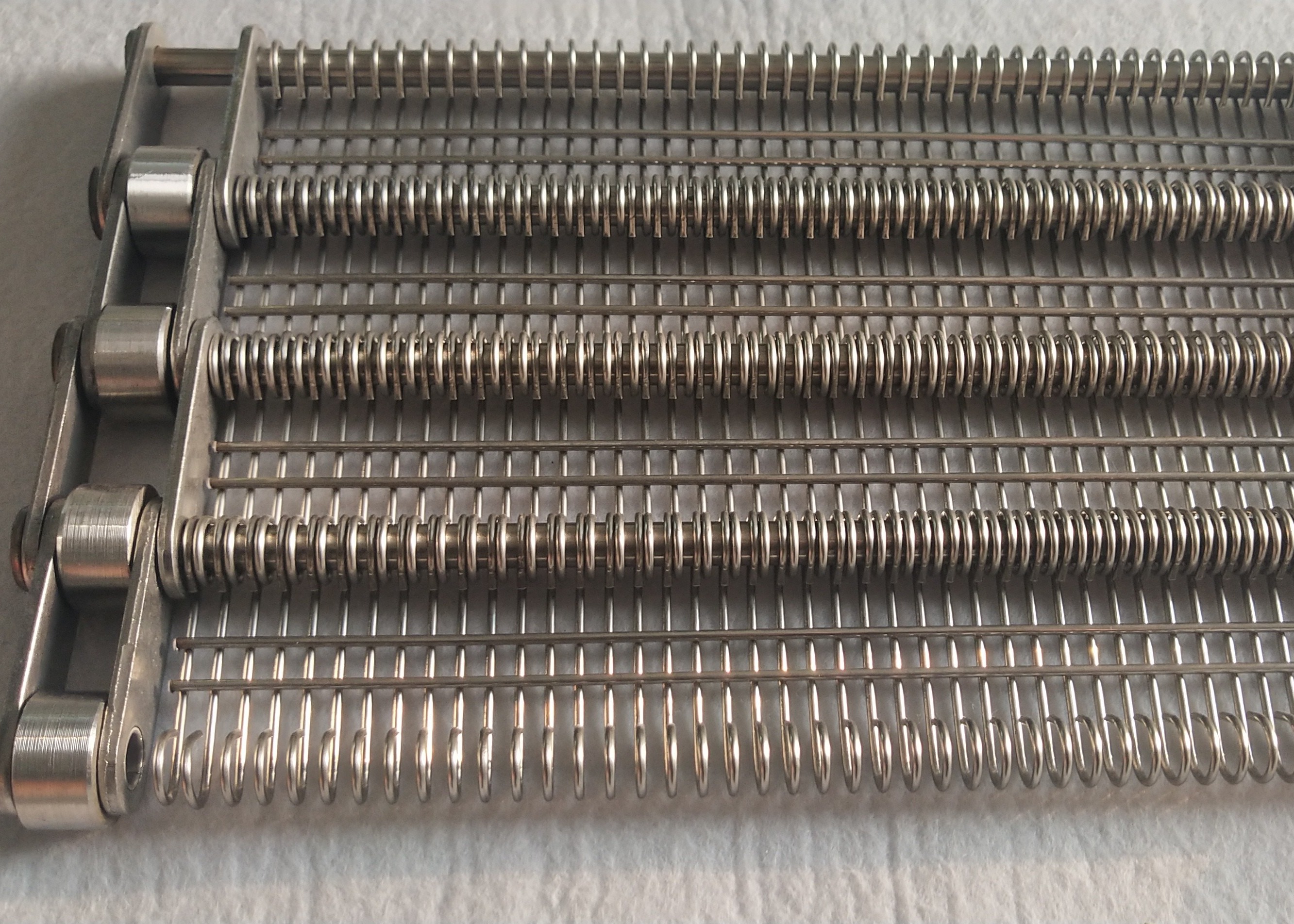 Nut Air Dried Heat Resistant Spiral Mesh Belt 304 Stainless Steel