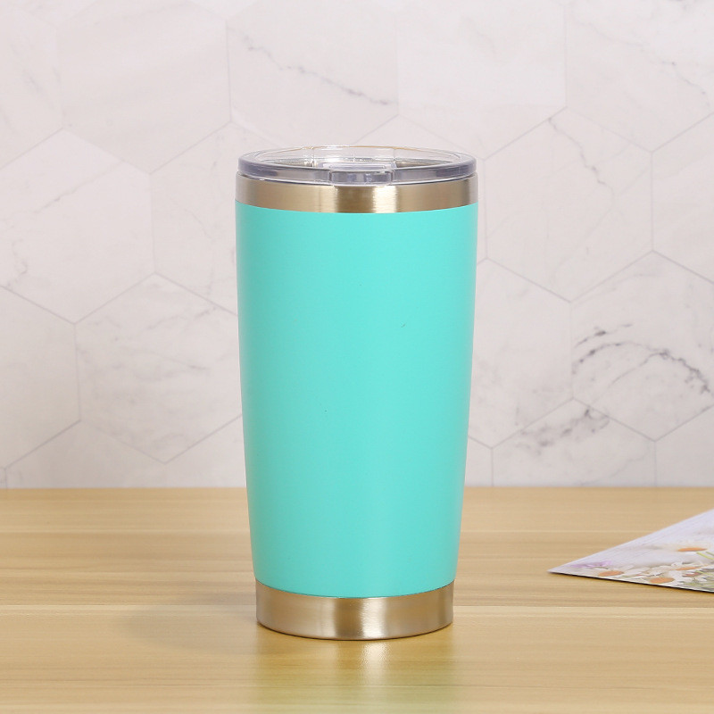 20Oz Travel Tumbler Cup Double Wall Vacuum Insulated Stainless Steel Coffee Cup With Lid