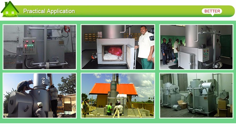 Engine-Powered Smokeless Cremation Machine with Video Outgoing-Inspection Provided