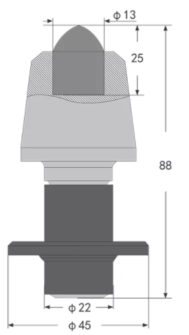 Imported Engine Pavement Cold Milling Bits for Road Milling Machines Cutter Teeth Picks