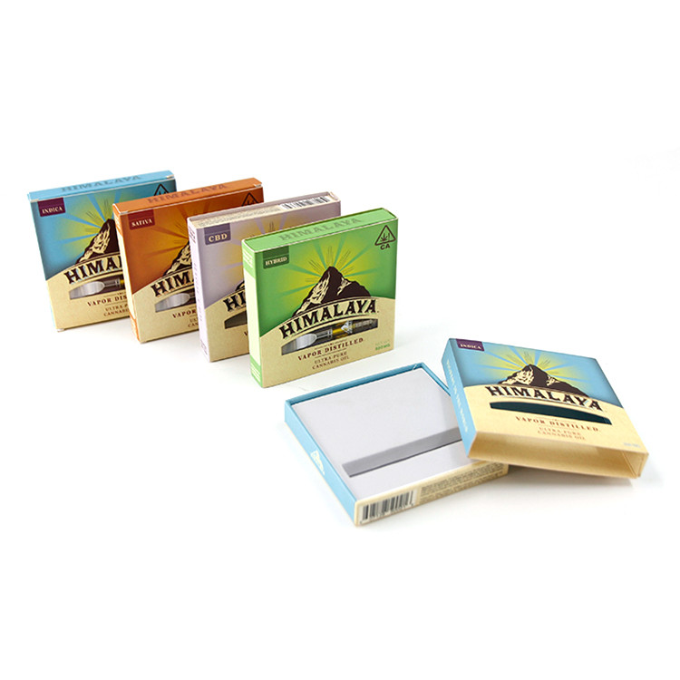 Vape Cardboard Custom Sleeve Box Packaging Spot UV For CBD Packaging