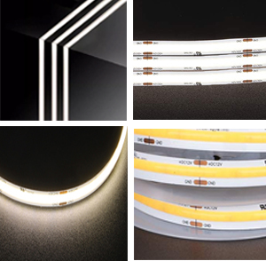 Seamless Line Waterproof COB LED Strip 12v High Brightness 3500K Warm White