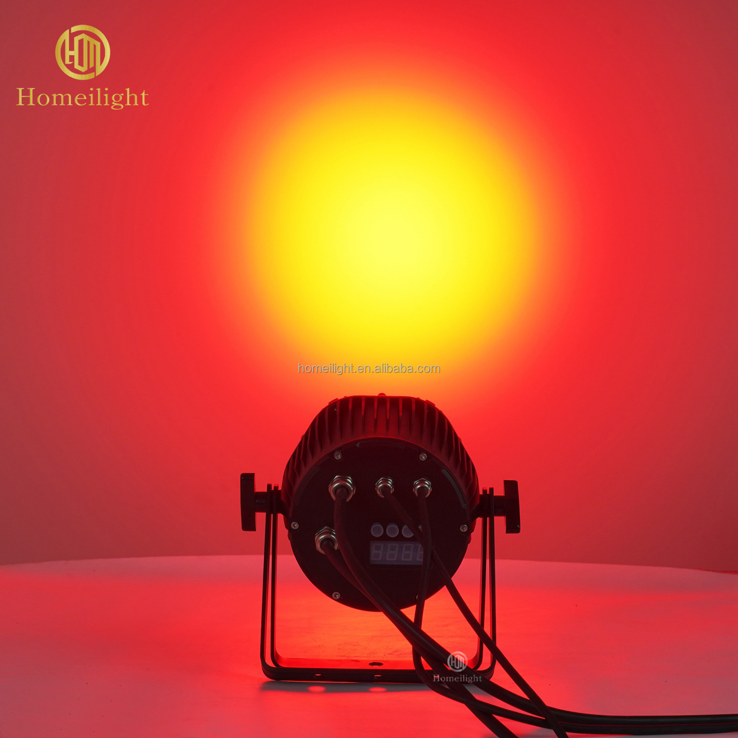 Waterproof 7pcs RGBWAUV 6in1 LED Par Can Stage Lights with Aluminum Alloy Shell