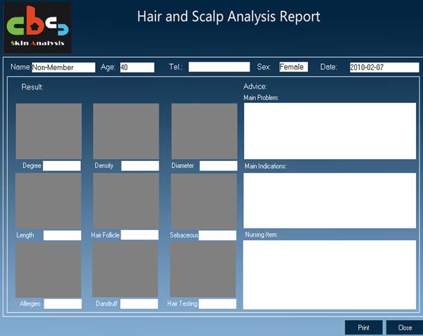 Salon Beauty Wholesalers Skin and Hair Analyzer Machine