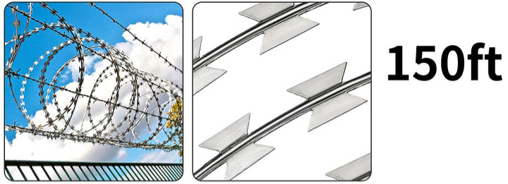 Bto-30 Galvanized Coil Diameter 450mm Concertina Barbed Tape