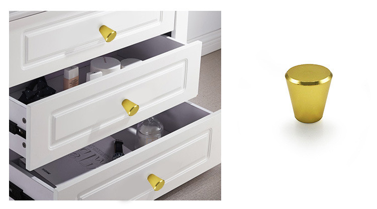 20*24mm Polish Gold Small Handles Zinc Cabinet Knobs Pulls For Drawer