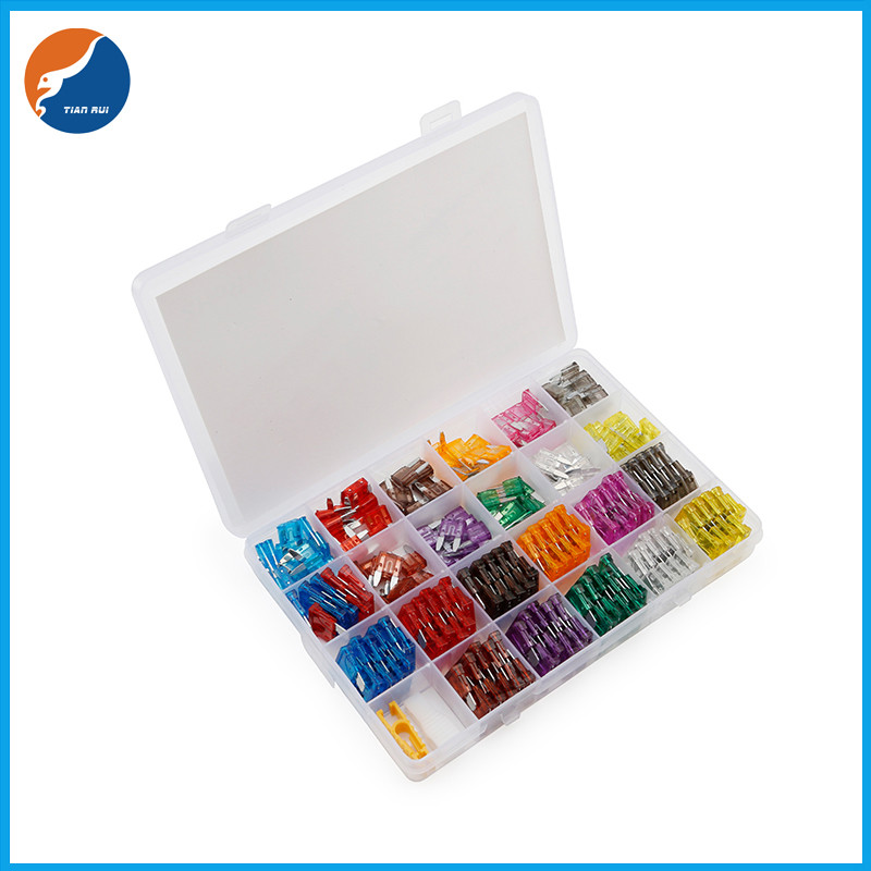 250PCS Standard Mini ATN ATY Boat Truck Car Auto Automotive Blade Fuse Assortment Kit