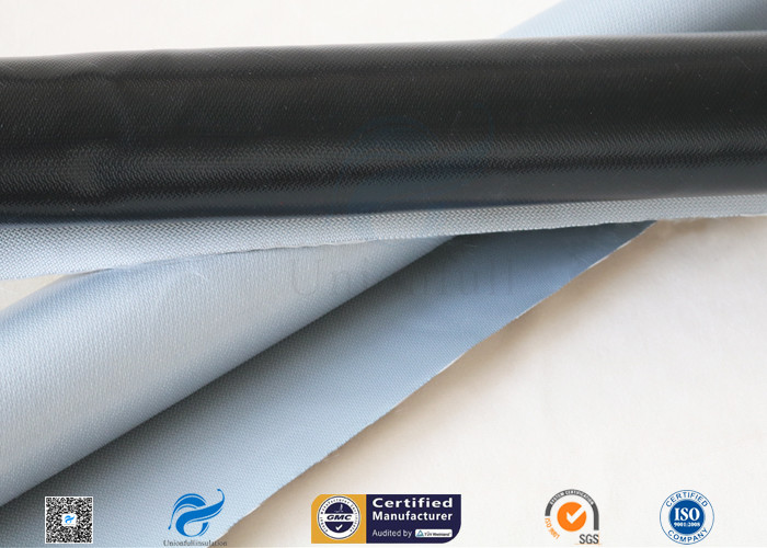 Bright Black Silicone Coated Fiberglass Cloth 0.5mm Electrical Insulation Cover