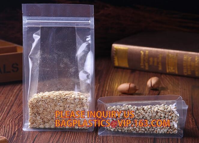 LDPE/PP Custom Printed Zip Lock Self Seal Plastic Bag/Zipper Pouch For Garment And Gift Packaging, side seal pp plastic