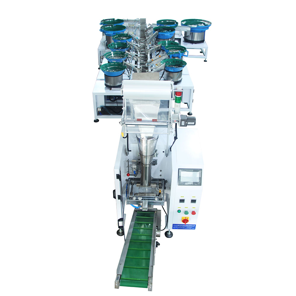 Automatic Label Heat Coding Sealer Bag Parts Screw Packaging Machine