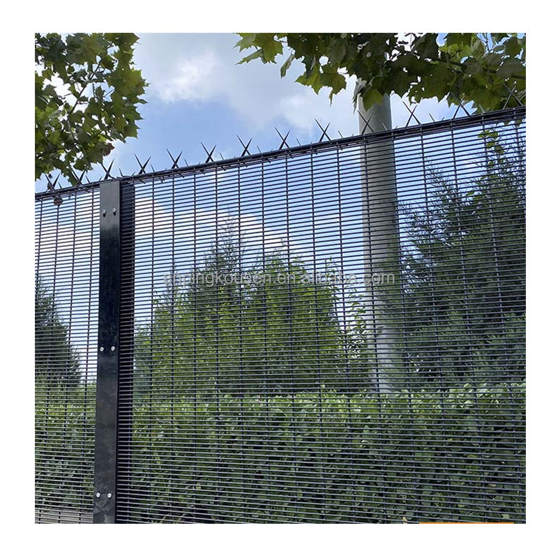 Metal Garden Fence Galvanized and Powder Coated 358 Security Fence Waterproof Fencing