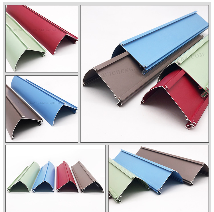 Anodizing Aluminum Curtain Wall System , 10mm Ceiling Mounted Curtain Track