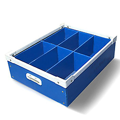 Green Corrugated Plastic Turnover Box Correx Packaging Boxes