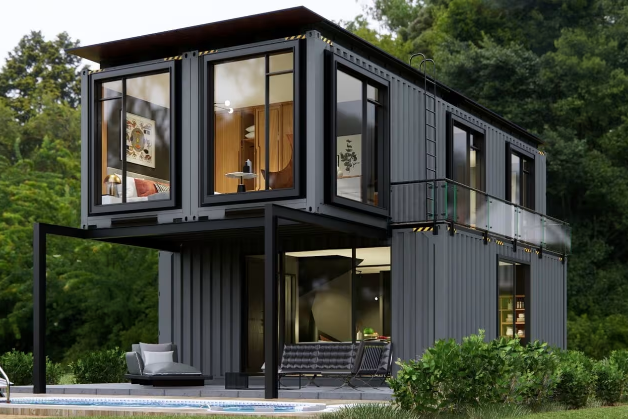 40ft 20ft Expandable Container Home , Expanding Container House Prefabricated