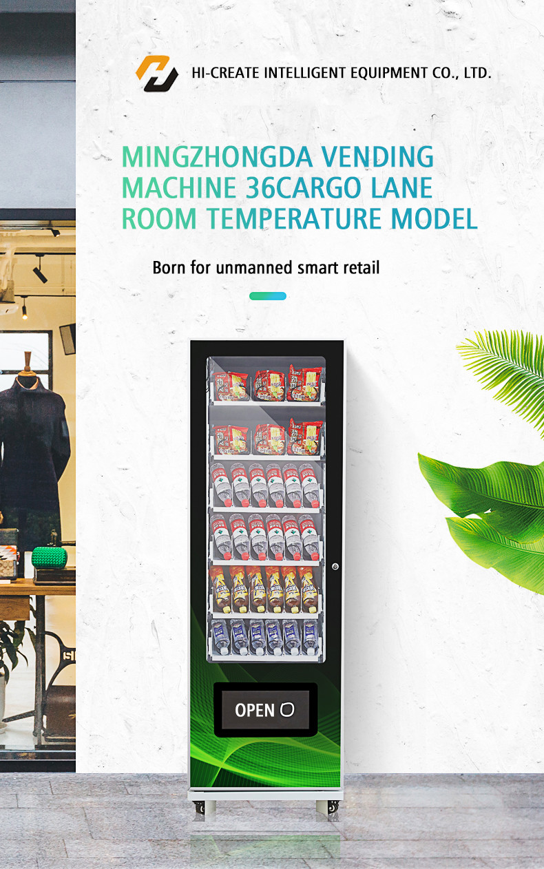 Automatic frozen food frozen ice cream vending machine instant vending machine