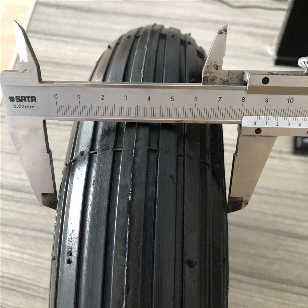 350-8 Green Steel Rim Cart Pneumatic Wheels Rubber Pneumatic Trolley Tyres Wheelbarrow
