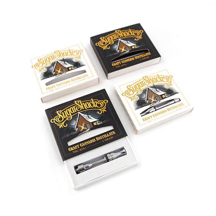 Matt Lamination Custom Printed Sleeve Boxes , Vape Cartridge Packaging 83mmx73mmx13.5mm