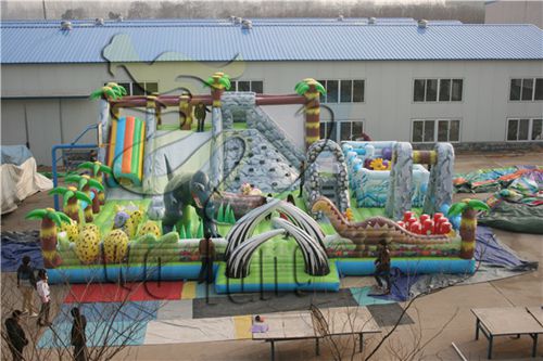 large newest inflatable dry slide, inflatable dinosaur slide for sale