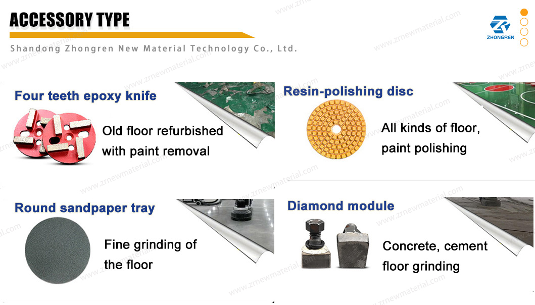 650mm 380V 4 Heads Concrete Surface Grinder Epoxy Floor Grinding Machine