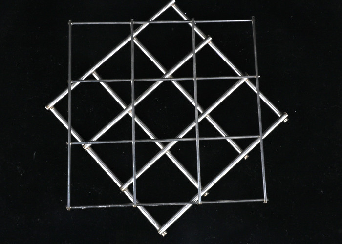 Weld 50x50mm Hole 4ft Galvanised Steel Mesh Panels Silver
