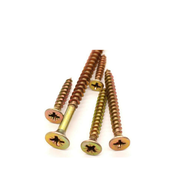 Zinc Plated Metric DIN7505 Countersunk Head Chipboard Screws for Harden MDF Furniture