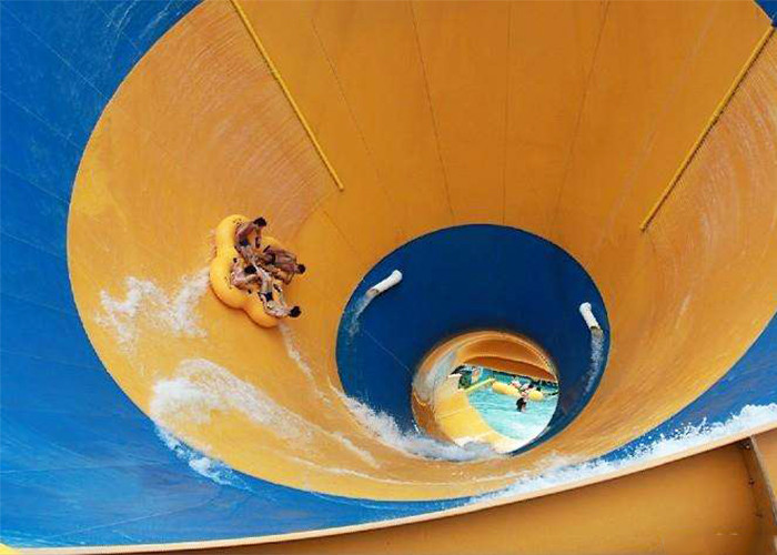Giant Custom Water Slides Commercial Aqua Playground Open / Close Style Combined