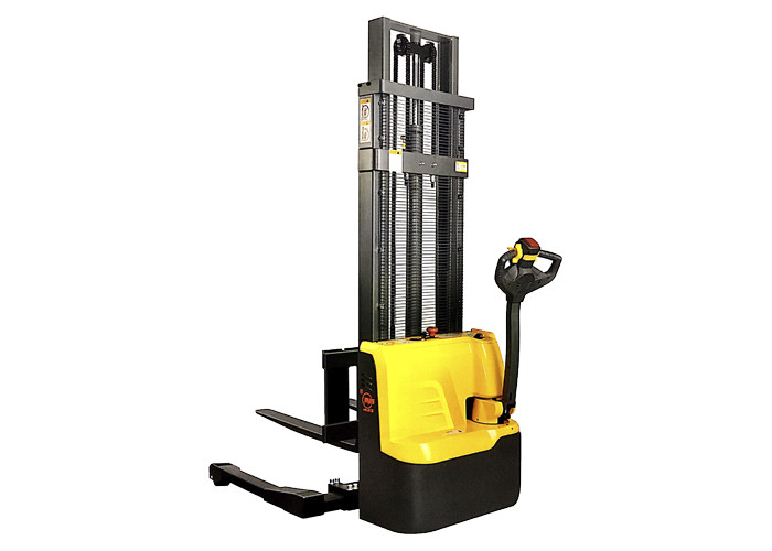 Straddle Legs Electric Pallet Stacker 1200kg With Adjustable Forks Customized Color
