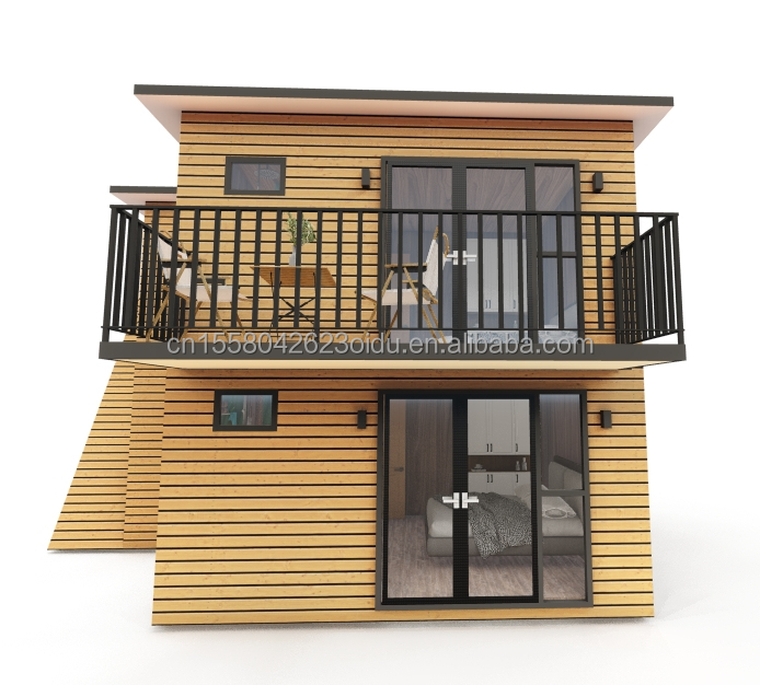 Galvanized Steel Bending 180g Movable 40ft 20ft Prefab Container House for Outdoor Accommodation at Villa Hotel Shop