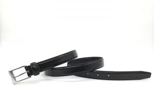 China 23mm Women's Fashion Leather Belts Feather Edge Stitching Brushed Nickel on sale
