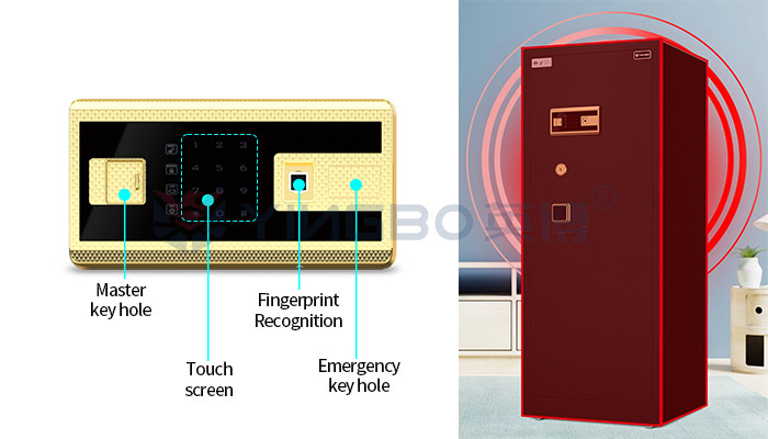 Dual Alarm Luxury Smart High End Jewelry Safe Solid Steel 170kg Watch Safe With Winder