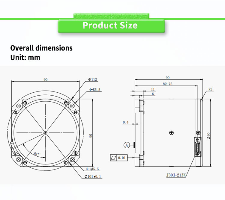 UNIVO UBTPT500Y Inertial Navigation Servo Fiber Optic Gyroscope Sensor Navigation System North Seeker