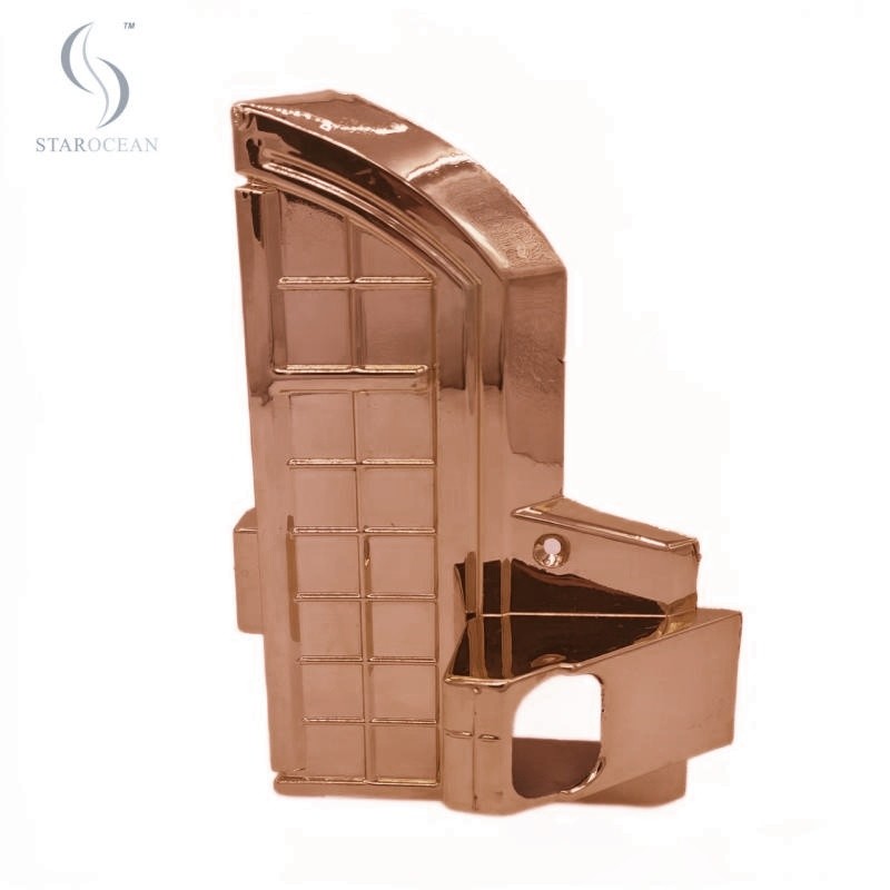 Bronze Electronic Plating Coffin Corner Set Funeral Itmes Smooth Surface 15# B