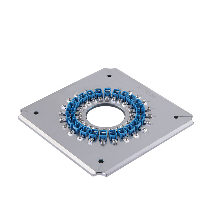 24 Ports SC UPC Connector Polishing Fixture Jig Heat Treated For Fiber Polisher