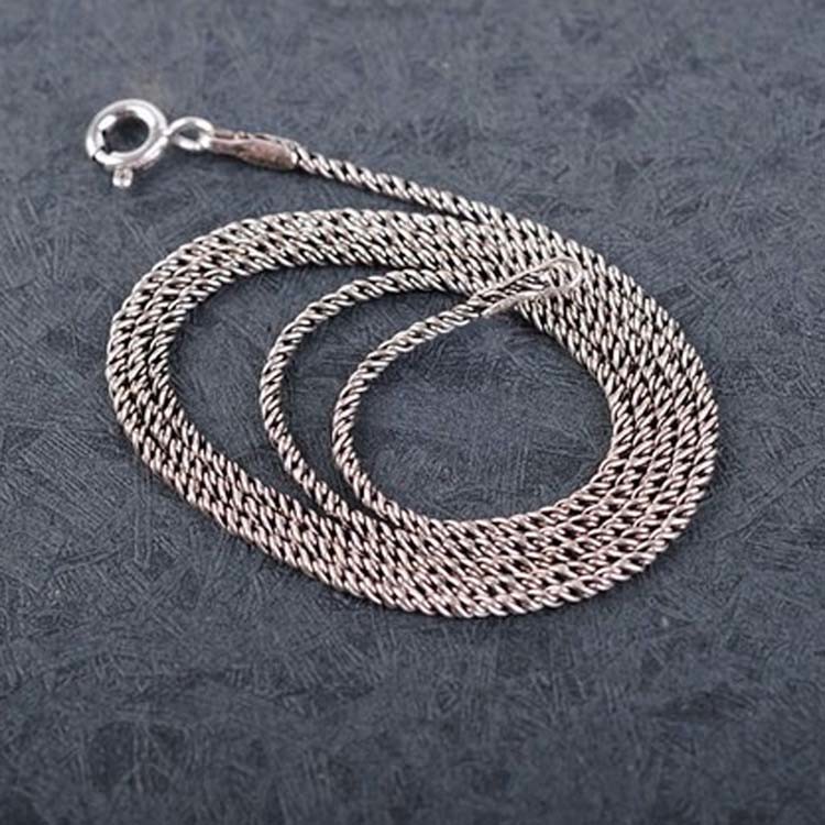 Thai 925 Silver Pendant Necklace White Opal and Marcasite (JX467WHITE)