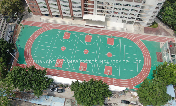 High Tensile Prefabricated Running Track Tartan Type 15m Length
