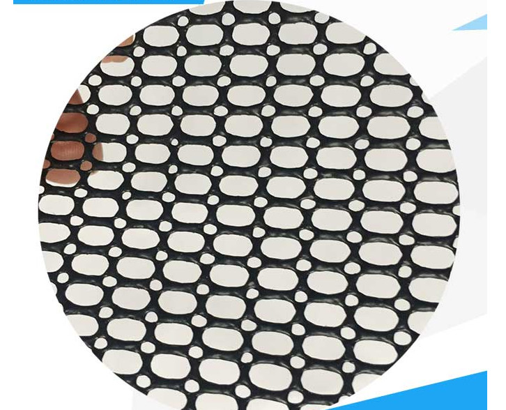 B1 Flame Resistant PVC Coated Mesh Fabric Protective Net Indoors And Outdoors Coated Polyester Mesh