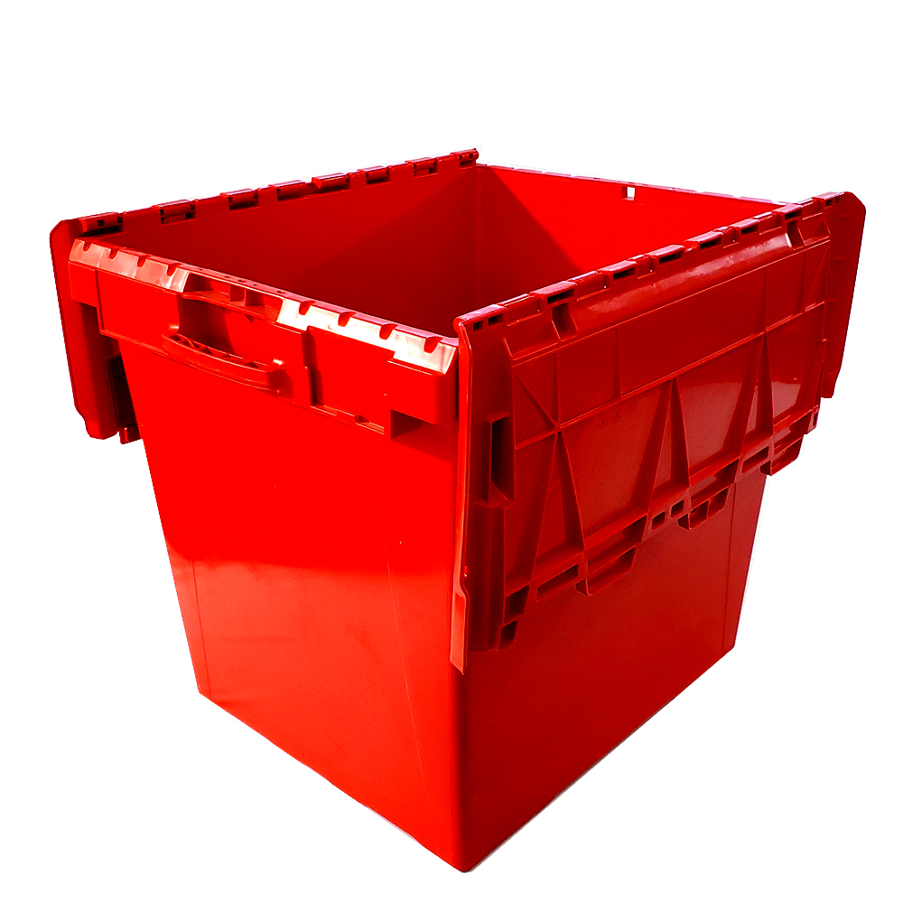 Reusable Plastic Shipping Crates Warehouse Storage 640x542x600mm 171 litre