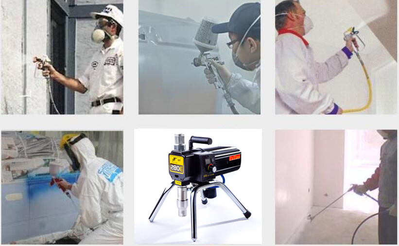 Putter 1500W Electric Airless Paint Sprayer For Oil Paint Protective Coating