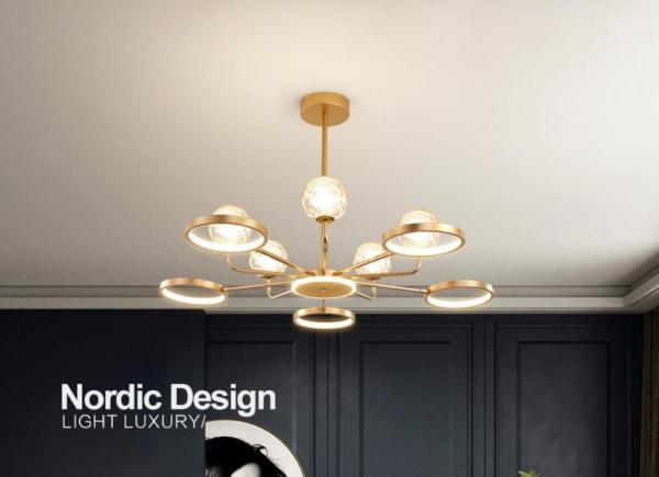 Quality Multiple Clear Glass Ball Modern Pendant Light AC110V To 250V Strong Light Transmission for sale
