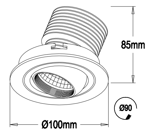 10W Mini Dali dimmable Led downlight,warm white black and white color led spotlight