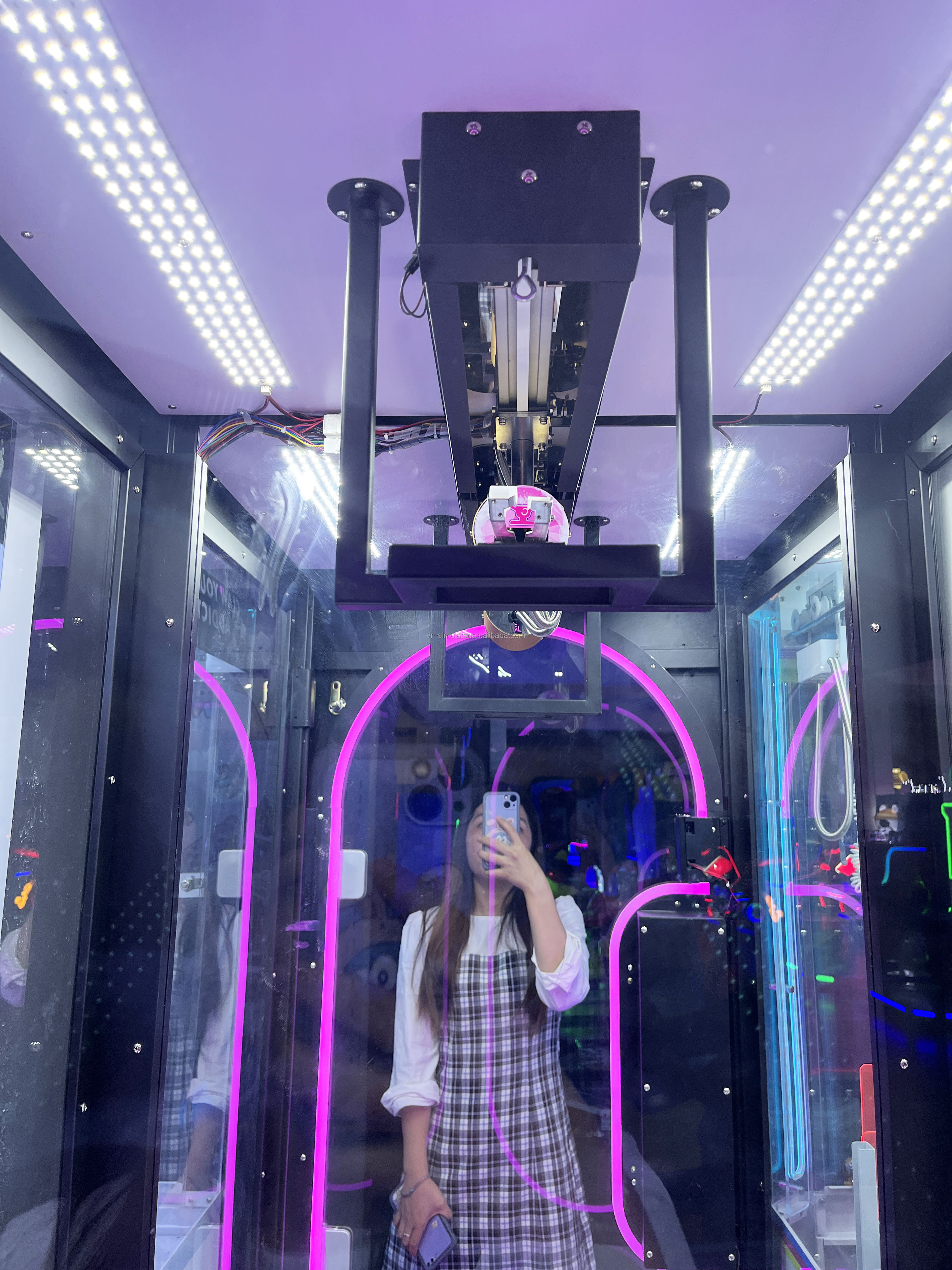 Dreamland factory coin operated cut ur prize vending machine bill acceptor ICT pink date big toys game machine