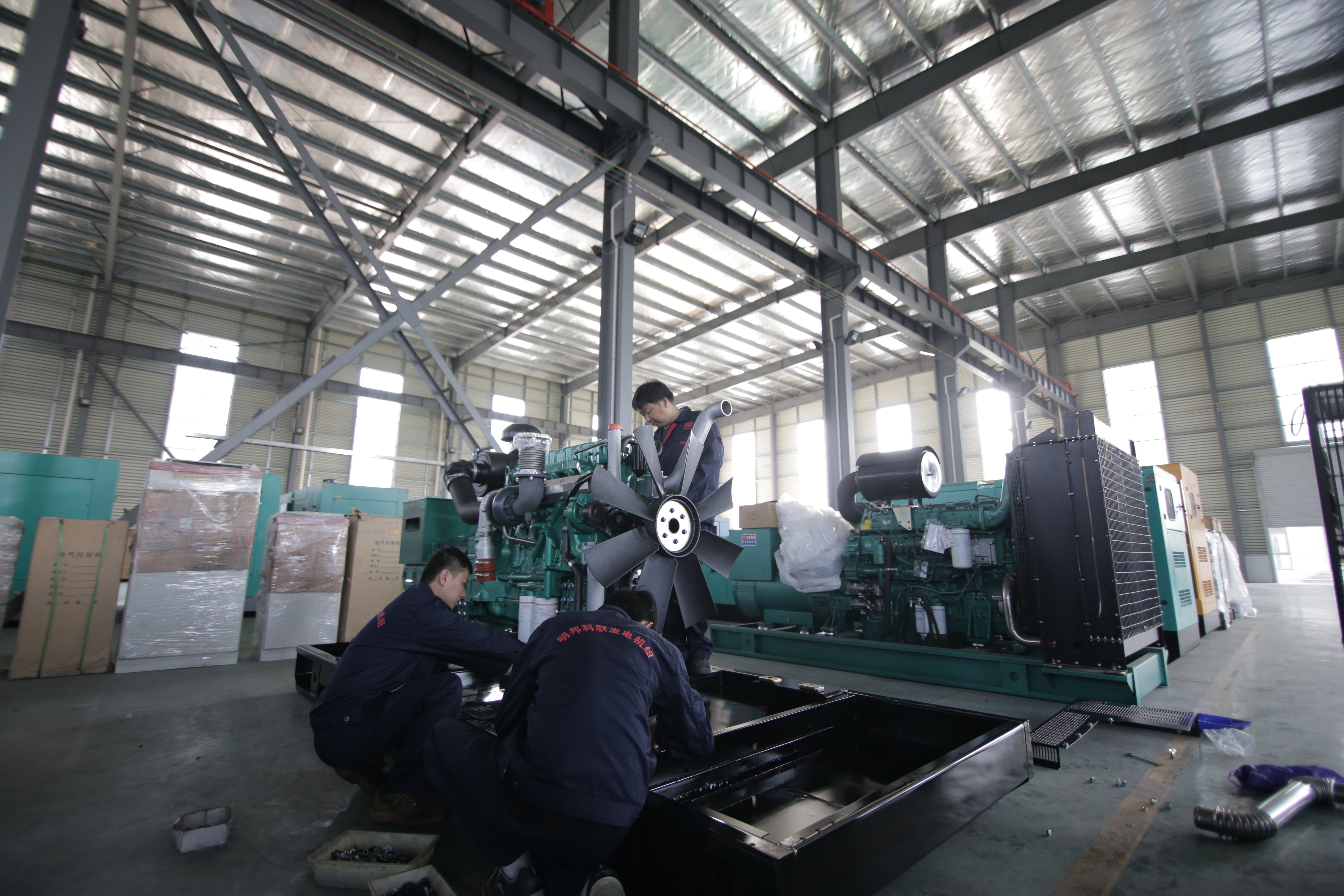 Open Type 230V 1000KW WEICHAI Diesel Generator Set