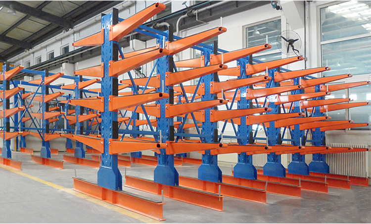Long Shape Plywood Storage Cantilever Rack with Weight Capacity of 300-1500kgs/arm